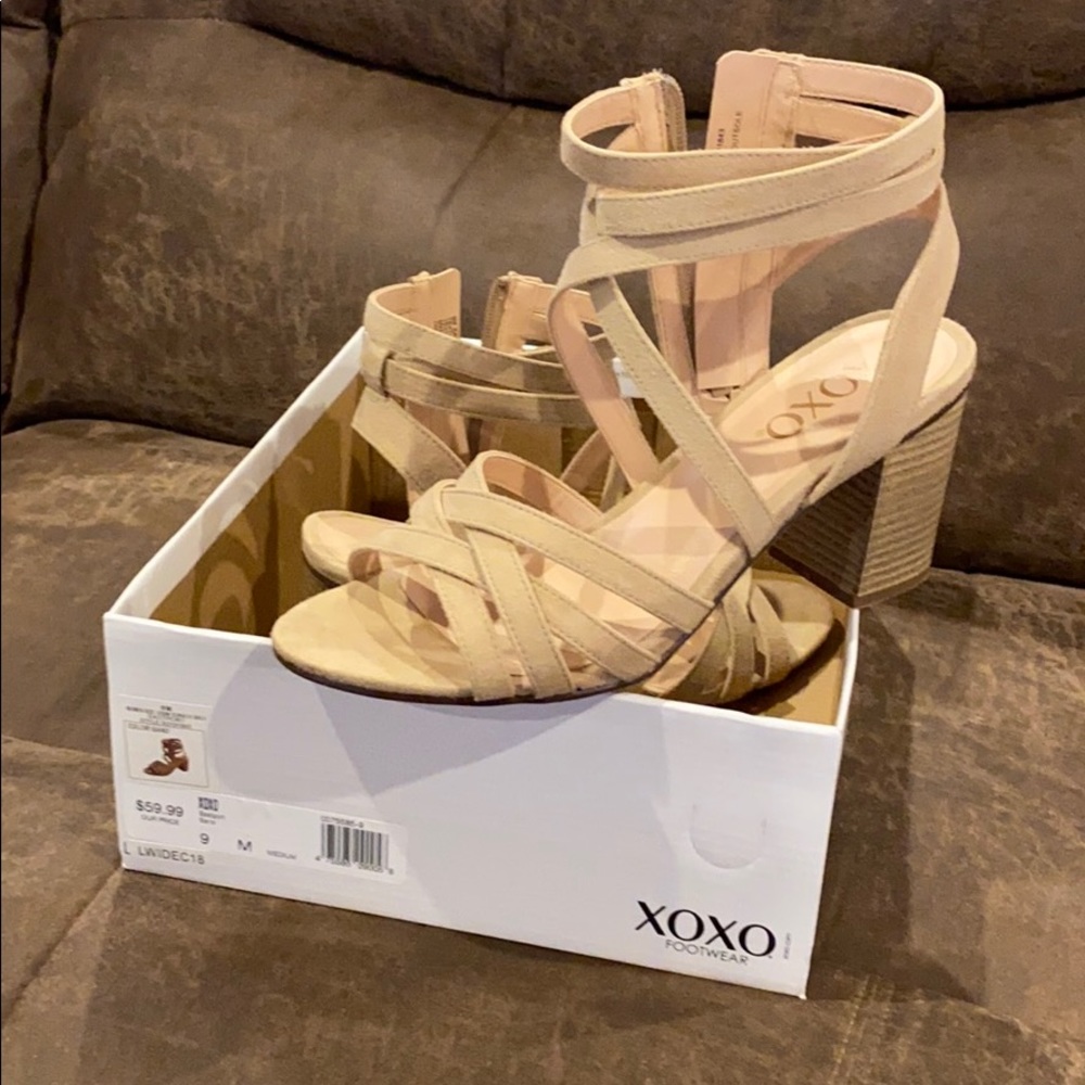 XOXO Chunky Strap Heels only worn once